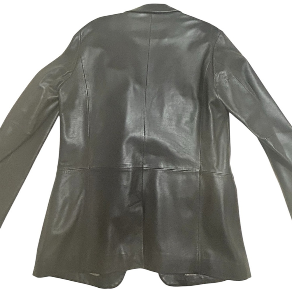 Kenneth Cole Black Leather Jacket - Picture 3 of 7